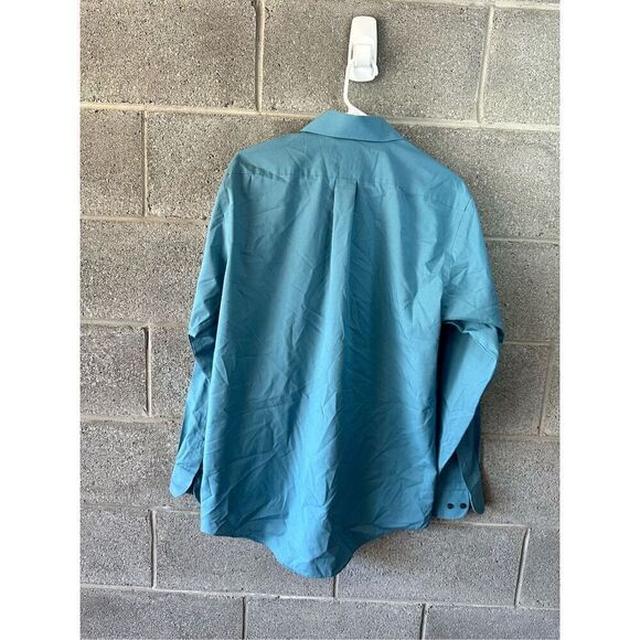 Stafford Performance The Super Shirt Classic Fit Blue Size 34-35 - Picture 4 of 4